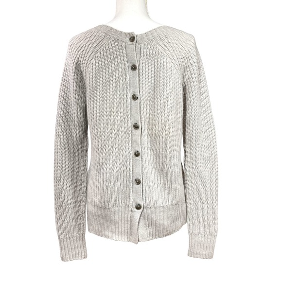 Club Monaco Italian Cashmere Sweater Button Down Back Size M - Picture 3 of 9
